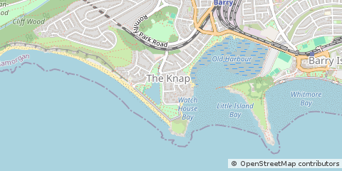 Map of Barry, South Glamorgan