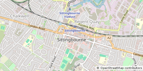 Map of Sittingbourne
