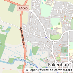 Map of Fakenham, Norfolk
