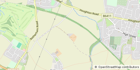 Map of Rotherham, South Yorkshire
