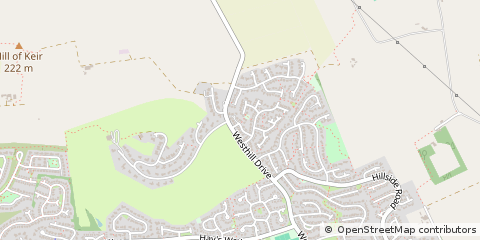 Map of Westhill, Aberdeenshire