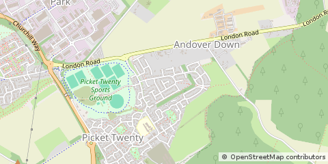 Map of Andover, Hampshire
