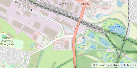 Map of Doncaster, South Yorkshire