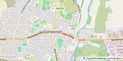 Map of Swansea