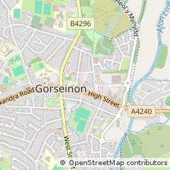 Map of Swansea