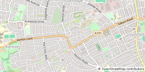 Map of Newcastle Upon Tyne