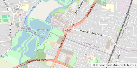 Map of Leicester