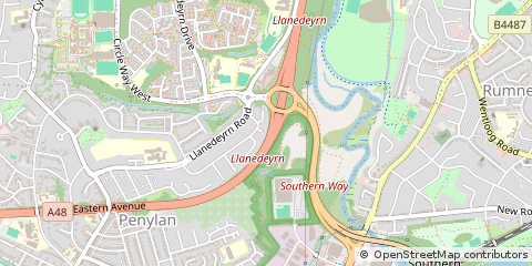 Map of Cardiff