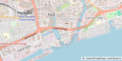 Map of Hull, East Yorkshire
