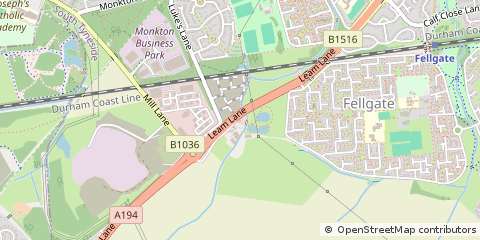 Map of Tyne and Wear