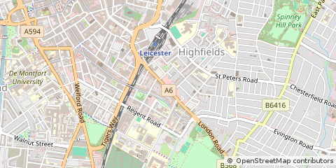 Map of Leicester