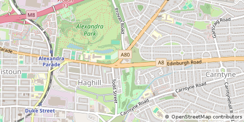 Map of Glasgow, Lanarkshire