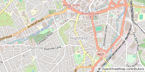 Map of Sheffield