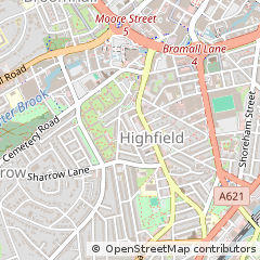 Map of Sheffield