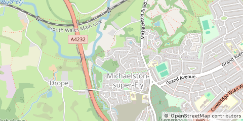 Map of South Glamorgan