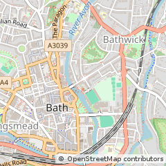 Map of Bath, Somerset