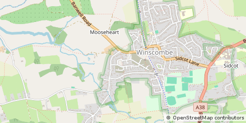 Map of Winscombe, North Somerset