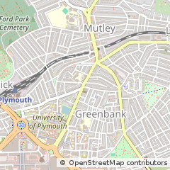 Map of Plymouth, Devon