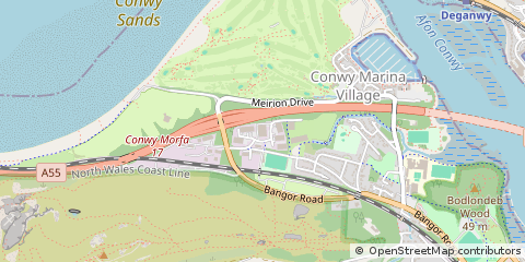 Map of Conwy