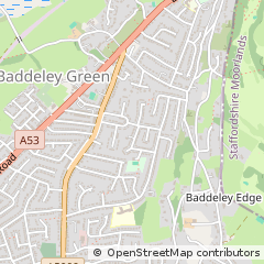 Map of Stoke-on-Trent, Staffordshire