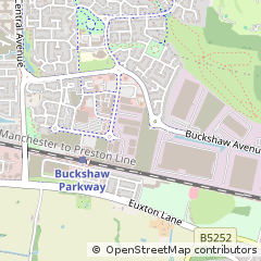 Map of Chorley, Lancashire