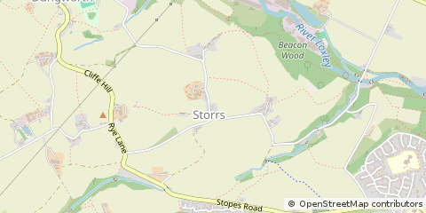 Map of Storrs, Yorkshire