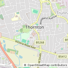 Map of Thornton-Cleveleys, Lancashire