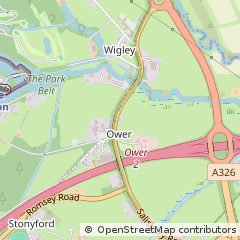 Map of Romsey, Hampshire
