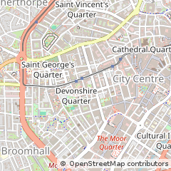 Map of Sheffield