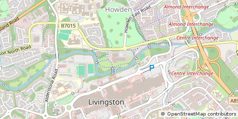 Map of Livingston, West Lothian