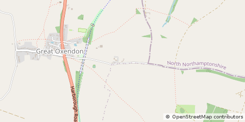 Map of Market Harborough, Leicestershire