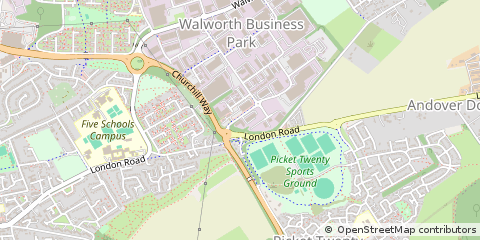 Map of Walworth Industrial Estate, Andover Hampshire