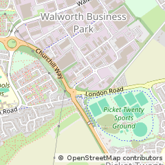 Map of Walworth Industrial Estate, Andover Hampshire