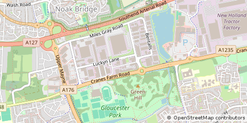Map of Basildon, Essex