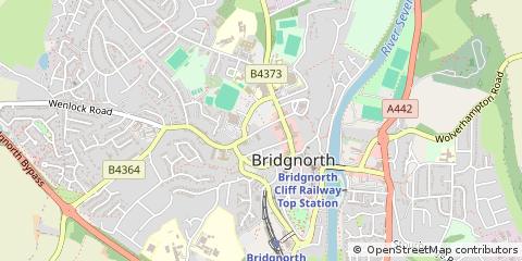 Map of Bridgnorth, Shropshire