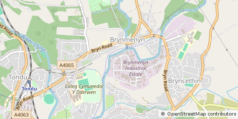 Map of Bridgend