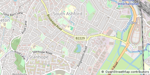 Map of Ashford, Kent