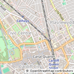 Map of Cardiff, South Glamorgan