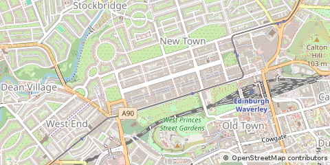 Map of Edinburgh