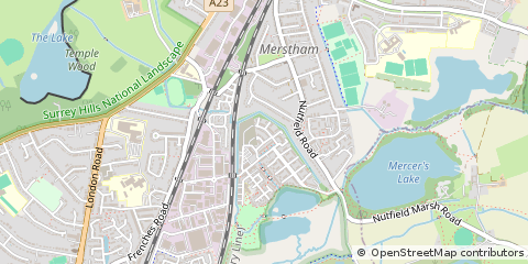 Map of Surrey