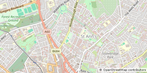 Map of Nottingham
