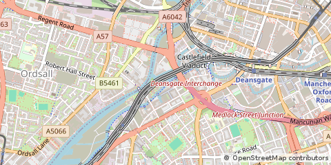 Map of Manchester, Greater Manchester