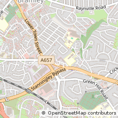 Map of Leeds, West Yorks