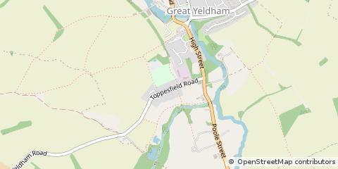 Map of Halstead, Essex