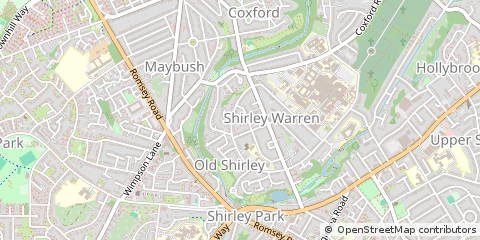 Map of Southampton, Hampshire