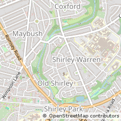 Map of Southampton, Hampshire