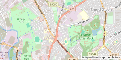 Map of Stoke-on-Trent