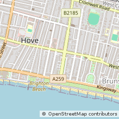 Map of Hove, East Sussex
