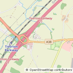 Map of Tiverton, Devon