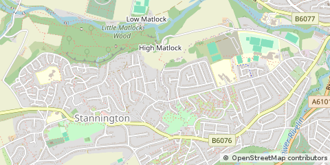 Map of South Yorkshire